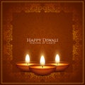 Happy Diwali cultural festival artistic frame background