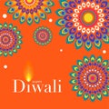 Happy Diwali, Deepavali or Dipavali the festival Royalty Free Stock Photo