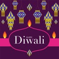 Happy Diwali, Deepavali or Dipavali the festival Royalty Free Stock Photo