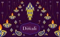 Happy Diwali, Deepavali or Dipavali the festival Royalty Free Stock Photo