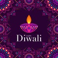 Happy Diwali, Deepavali or Dipavali the festival Royalty Free Stock Photo