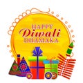 Happy Diwali Dhamaka Poster, Banner or Flyer.