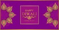 Happy Diwali festival card Royalty Free Stock Photo