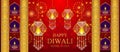 Happy Diwali festival card