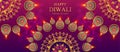 Happy Diwali festival card Royalty Free Stock Photo