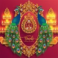 Happy Diwali festival card Royalty Free Stock Photo