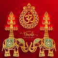 Happy Diwali festival card Royalty Free Stock Photo