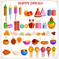 Happy Diwali festival design object