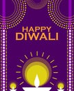 Happy Diwali, greeting card, festival of lights, India.