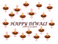 Happy Diwali Greetings Card design background wallpaper lights celebration Royalty Free Stock Photo