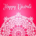 Happy diwali lettering for your greeting card design