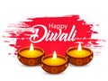 Happy Diwali poster, header, banner or greeting card design