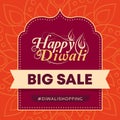 Happy Diwali sale promotional card