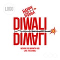 Happy Diwali social media post. Diwali wishing post template