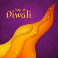 Happy Diwali Traditional Indian Festival Background with glowing lights Shining Diya Creative design banner for national cultural