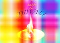 Happy Diwali. Traditional Indian Festival Background of Indian colors with Burning Lamp, illustration