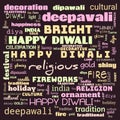 happy diwali word cloud,happy diwali text, cloud use for banner, painting, motivation, web-page, website background, t-shirt &