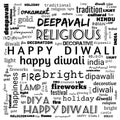 happy diwali word cloud,happy diwali text, cloud use for banner, painting, motivation, web-page, website background, t-shirt &