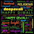 happy diwali word cloud,happy diwali text, cloud use for banner, painting, motivation, web-page, website background, t-shirt &