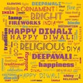 happy diwali word cloud,happy diwali text, cloud use for banner, painting, motivation, web-page, website background, t-shirt &