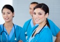 Happy doctor colleagues looking at the camera Royalty Free Stock Photo