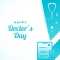 Happy Doctors Day Background Design Royalty Free Stock Photo