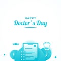 Happy Doctors Day Background Design Royalty Free Stock Photo