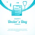 Happy Doctors Day Background Design Royalty Free Stock Photo