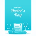 Happy Doctors Day Background Design Royalty Free Stock Photo