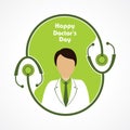 Happy Doctors Day- 1 july stock Vector