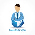 Happy Doctors Day- 1 july stock Vector