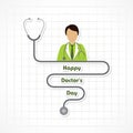 Happy Doctors Day- 1 july stock Vector