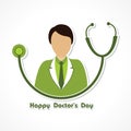 Happy Doctors Day- 1 july stock Vector