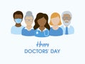 Happy Doctors` Day vector Royalty Free Stock Photo