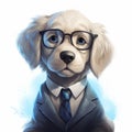 Cryptid Academia: A Dreamy Dog In Glasses And A Suit