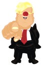 Presiden with red nose Royalty Free Stock Photo