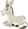 Happy donkey cartoon