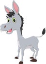 Happy donkey cartoon