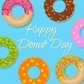Happy donut day banner