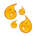 Happy Drops of Honey Smiling - Cartoon Characters Mascots
