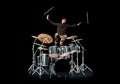 Happy Drummer Royalty Free Stock Photo