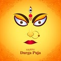 Happy durga pooja celebration indian festival card background Royalty Free Stock Photo