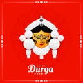 happy durga pooja indian festival card design background