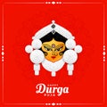 Happy durga pooja indian festival card design background