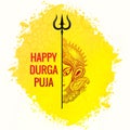 Happy durga pooja religious celebration festival card background Royalty Free Stock Photo