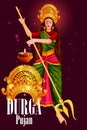 Happy Durga Puja India festival holiday background