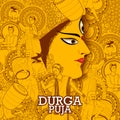 Happy Durga Puja India festival holiday background