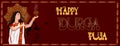 happy Durga puja poster Royalty Free Stock Photo