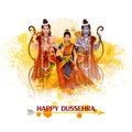 Happy Dussehra background showing festival of India Royalty Free Stock Photo