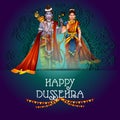 Happy Dussehra background showing festival of India Royalty Free Stock Photo